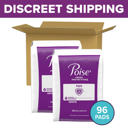 Poise textura superior que aleja la humedad para sensación seca