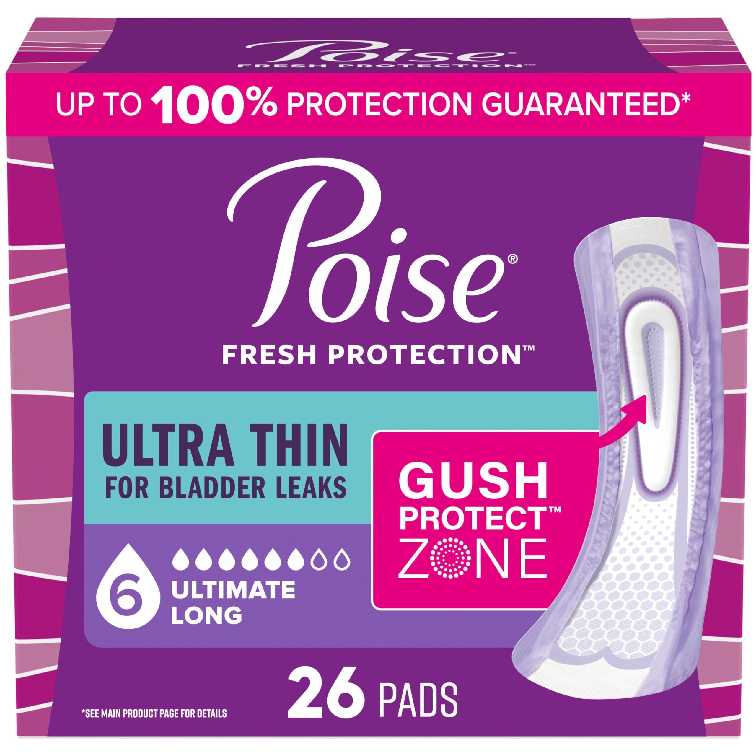 Poise empaque frontal 6 Drop mostrando protección intensa y discreta