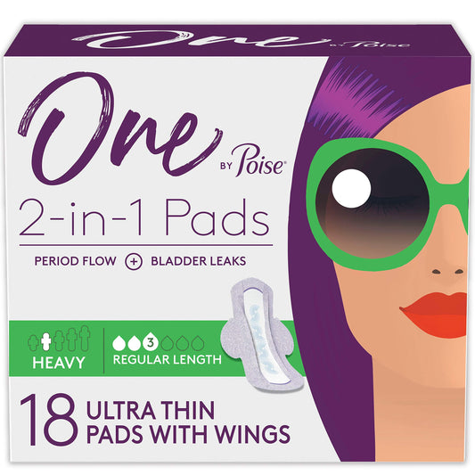 Poise paquete frontal mostrando 18 unidades y beneficios visibles