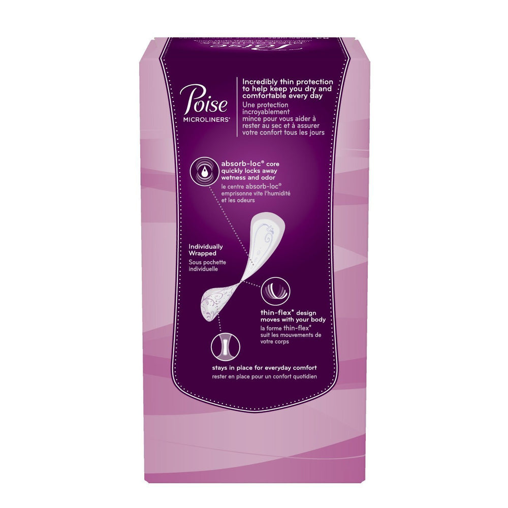 Poise microliners detalle de la textura y capa Dry-Touch para sensación seca