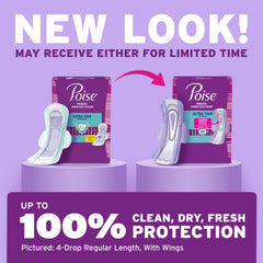 poise textura Dry-Touch capa superficial seca y cómoda