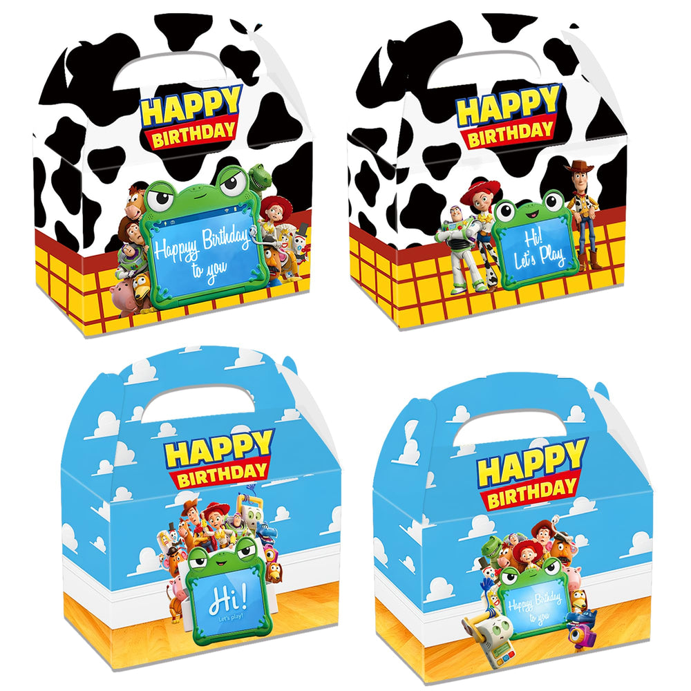 Pojamey caja frontal pack 12 con diseño cartoon y apariencia festiva