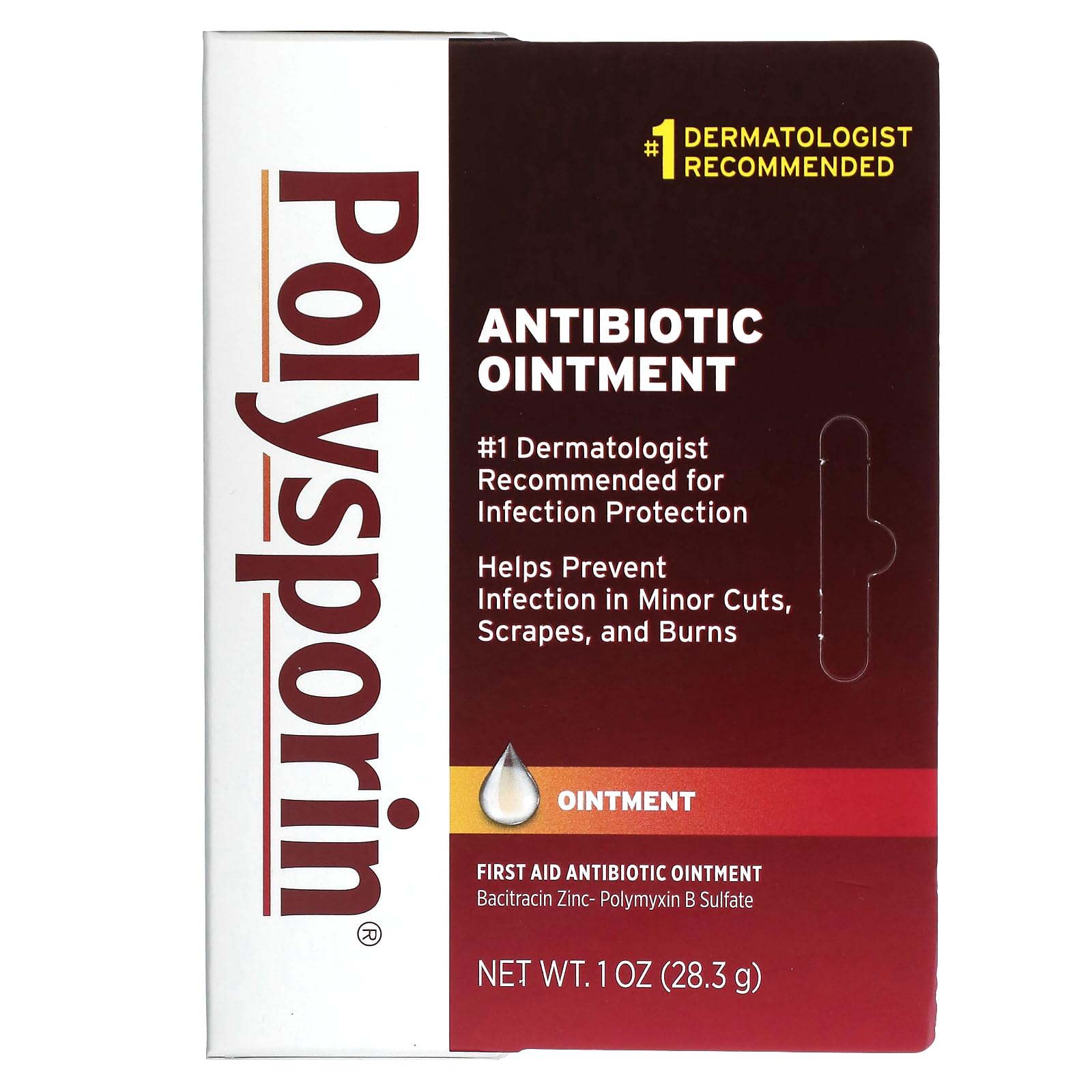 Polysporin textura de pomada detalle para aplicación precisa y control