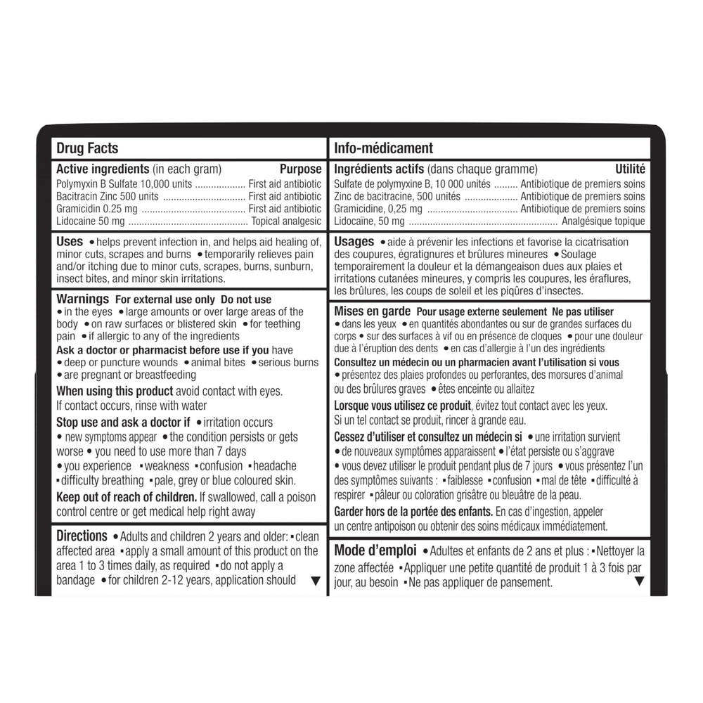 Polysporin tubo dentro de botiquín portátil para emergencias