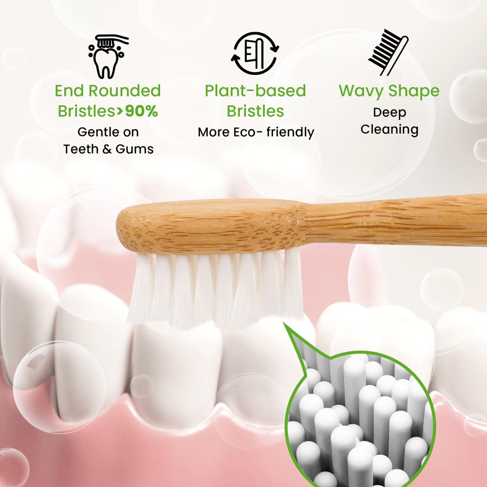ponpace detalle de cerdas onduladas, limpieza entre dientes