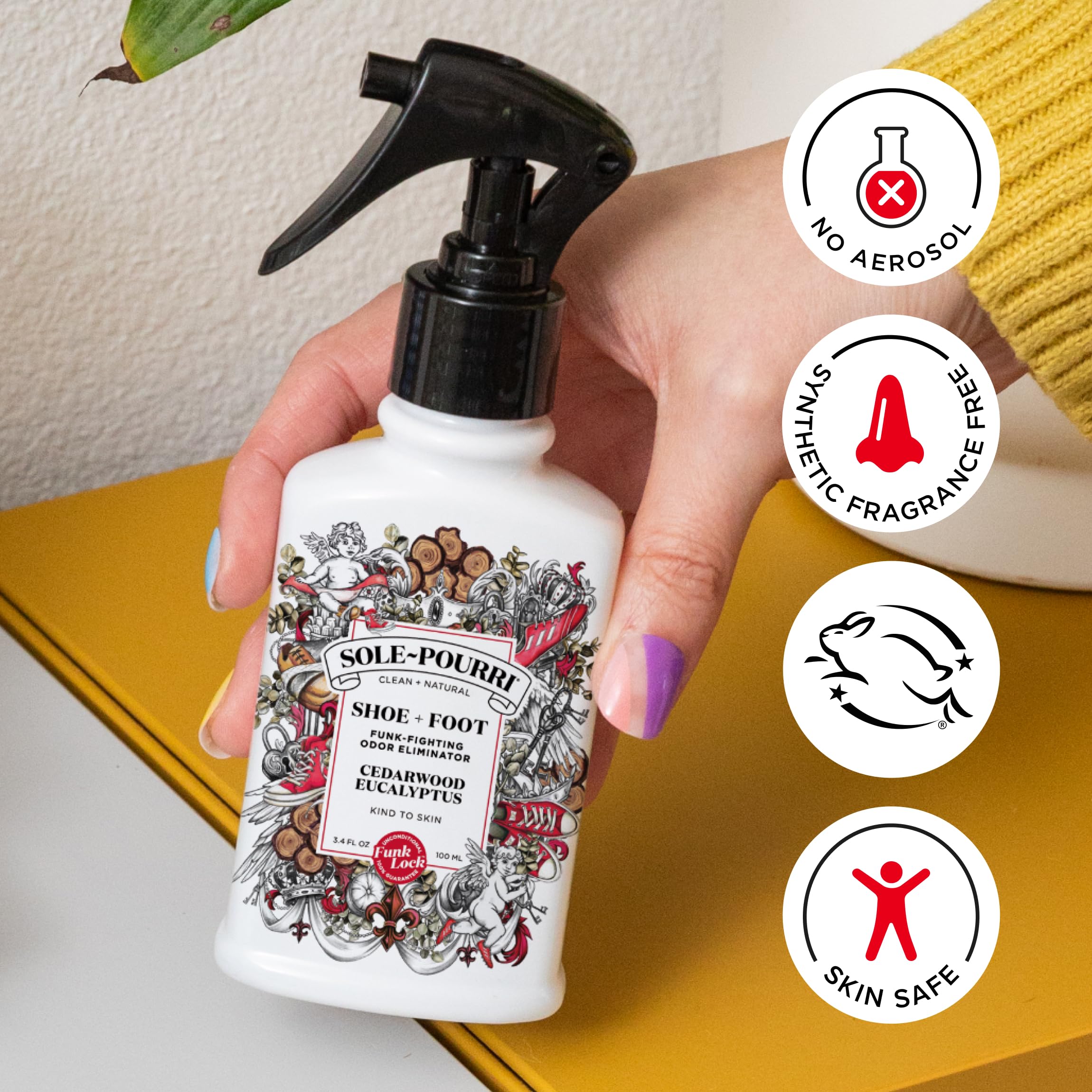 Poo-Pourri detalle del pulverizador listo para usar, aplicación precisa y fácil