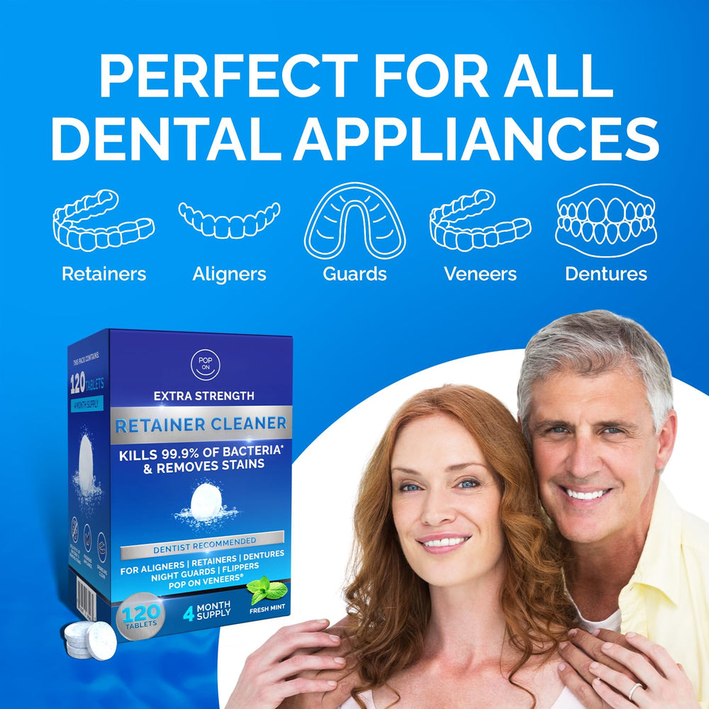 POP ON VENEERS comparativa antes y después en retenedor, mayor claridad