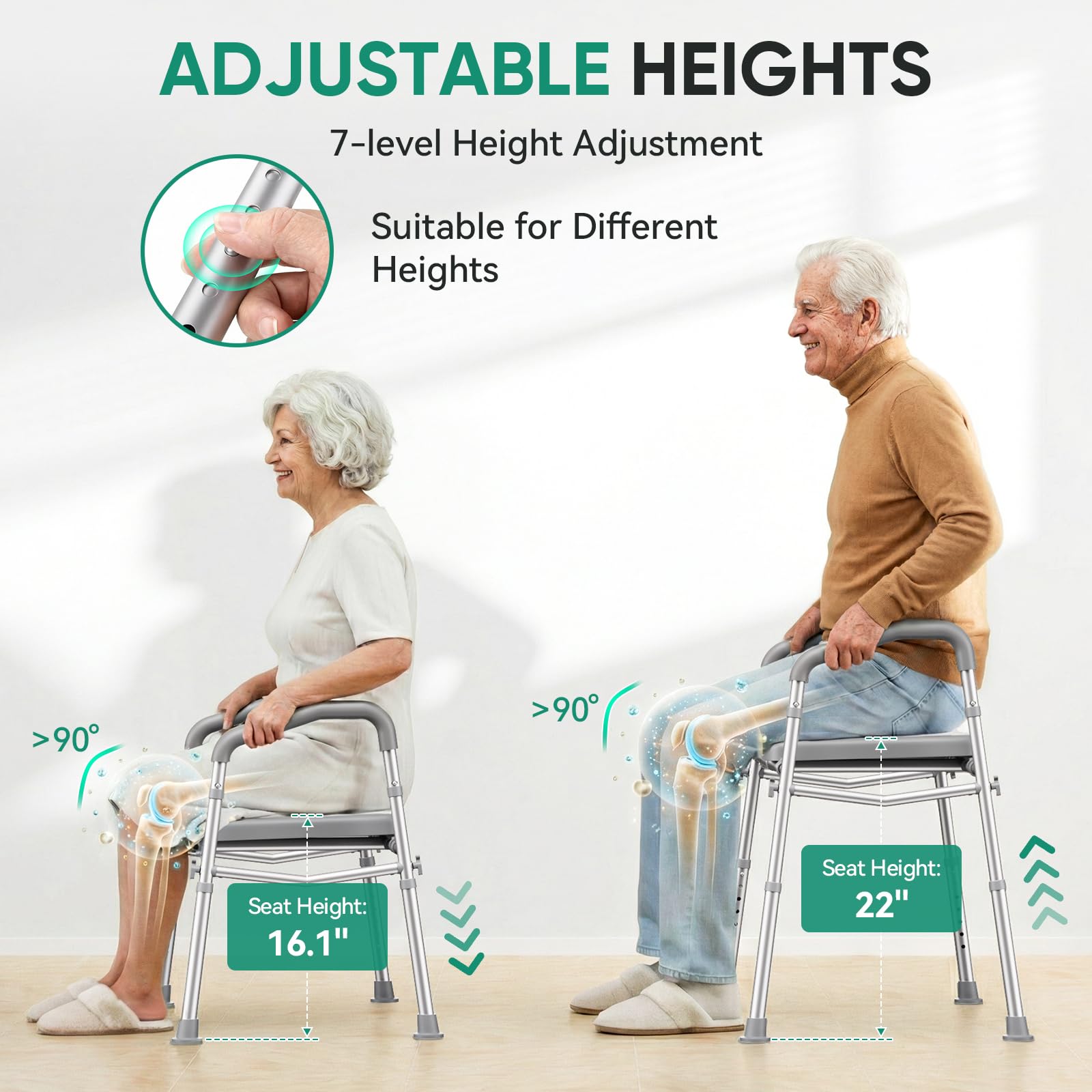 PopWise asas acolchadas para agarre seguro y menor esfuerzo