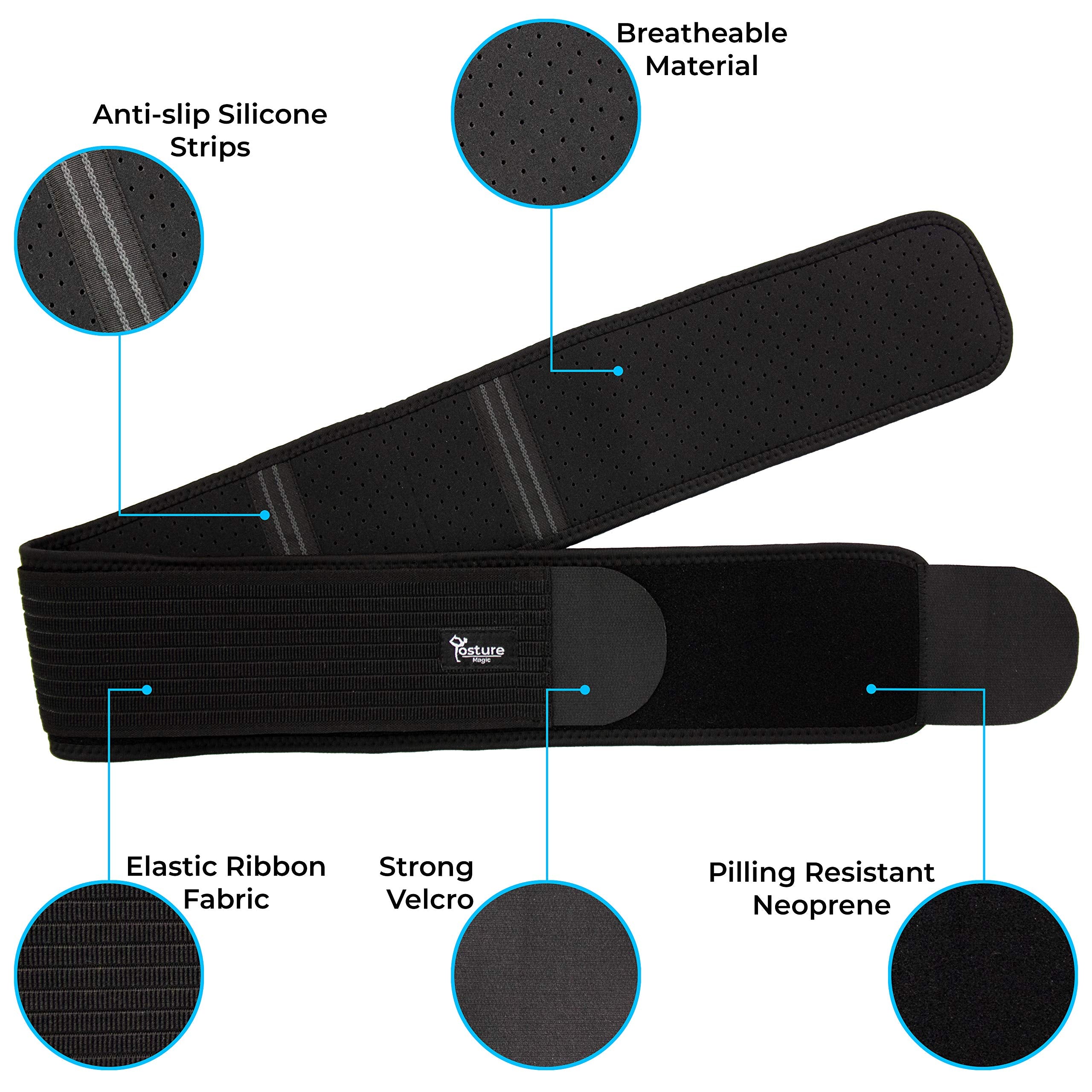 Posture Magic interior con tiras antideslizantes que evitan desplazamiento