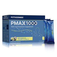 PotassiMax envase frontal PMAX1000 mostrando diseño y dosis alta