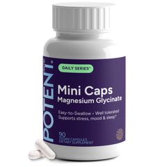 Potent Nutri paquete frente mostrando 90 mini cápsulas y beneficios de fórmula