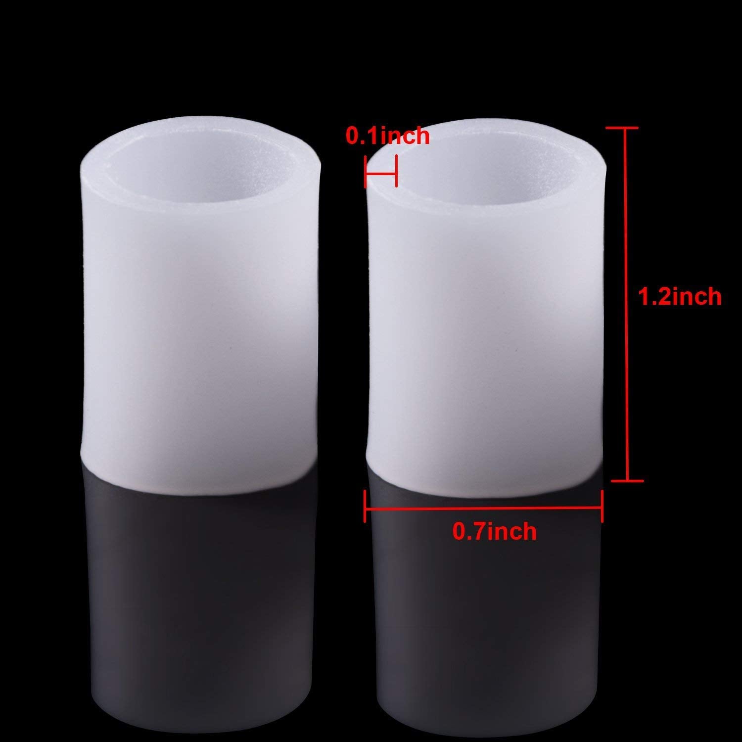 Povihome primer plano de textura de silicona suave que amortigua presión en dedos