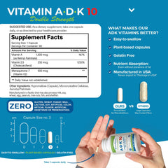 Power By Naturals comparativa de tamaño en mano, ilustra tamaño de la cápsula práctico