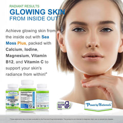 Power By Naturals ingredientes marinos: sea moss, bladderwrack y bardana, fuente natural de minerales