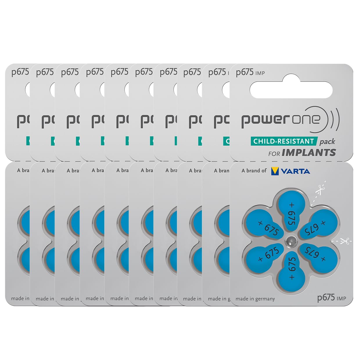 Power One vista frontal del empaque mostrando cantidad y formato, fácil identificación