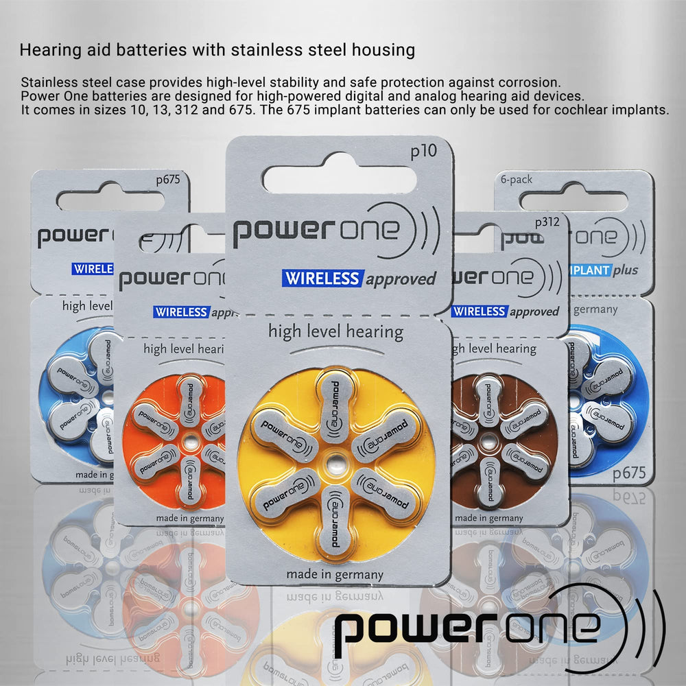 Power One etiqueta con instrucciones y fecha, facilita trazabilidad