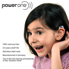 Power One corte que muestra celda zinc-aire, optimiza rendimiento