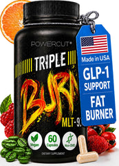 powercut boca botella Triple Burn vista frontal y beneficios