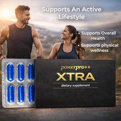 PowerPro++ producto en contexto deportivo al aire libre, beneficio: apoyo a la vitalidad