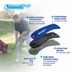 PowerStep Pinnacle textura acolchada que aporta confort prolongado