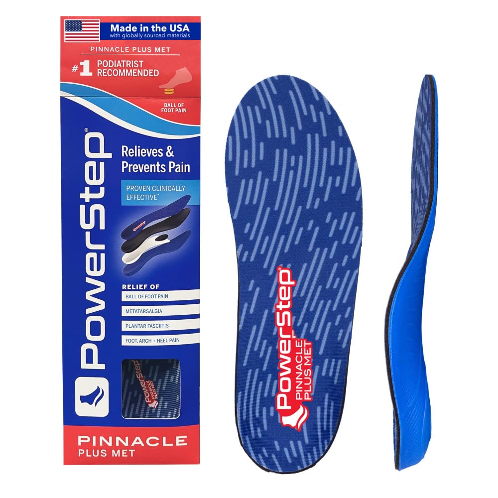PowerStep Pinnacle Plus Met vista frontal mostrando formato completo y soporte