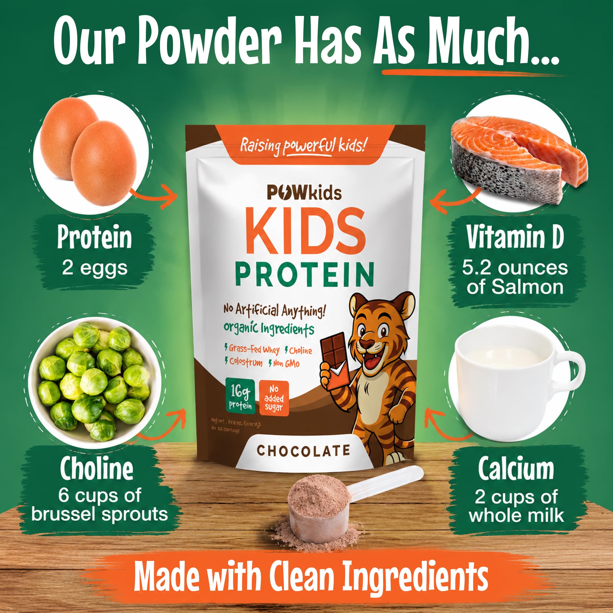POWkids batido de chocolate listo en vaso, energía rápida y sabrosa