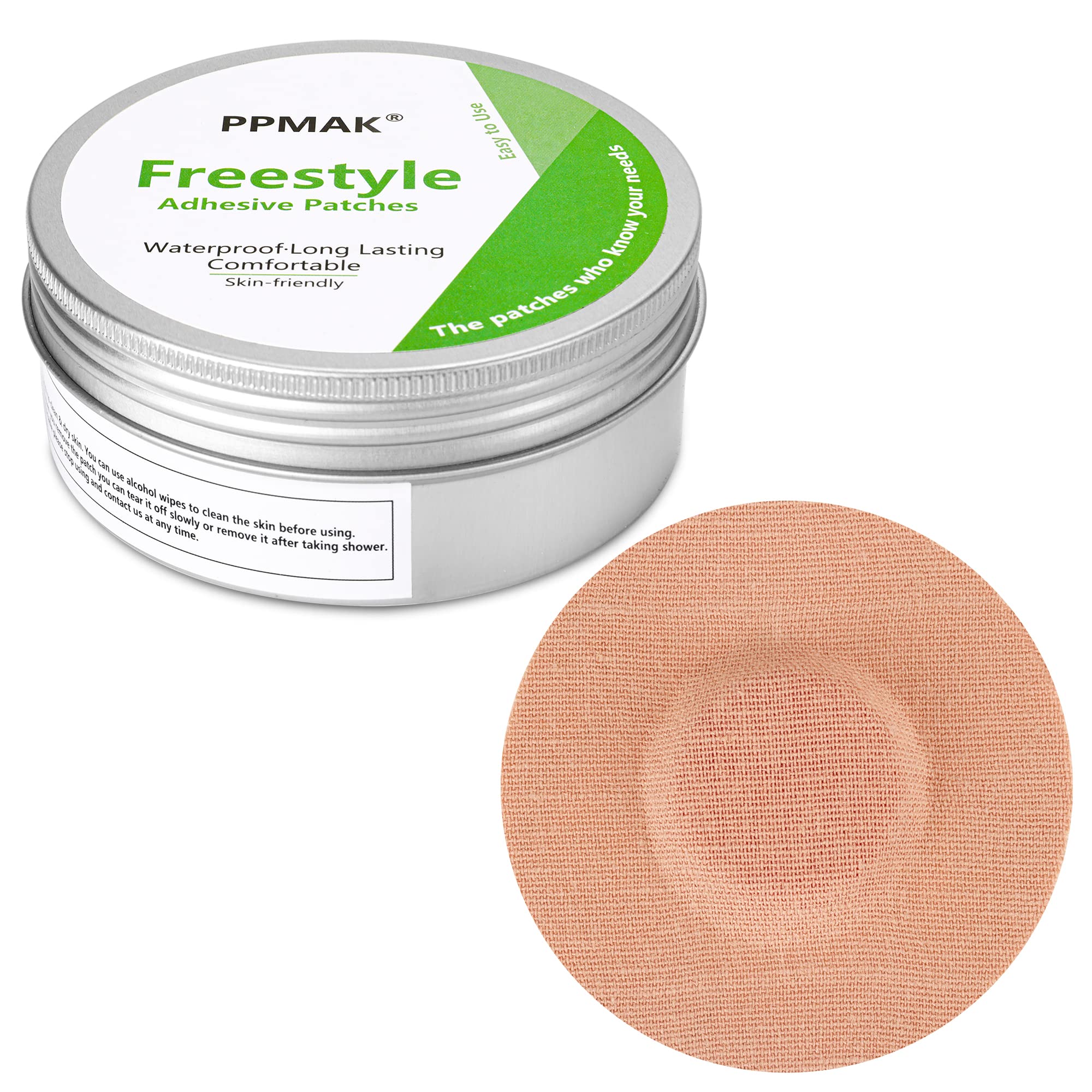 PPMAK empaque frontal mostrando 40 parches y beneficios