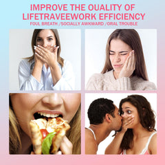 PPPanYiDi persona aplicando spray bucal para confianza antes de hablar