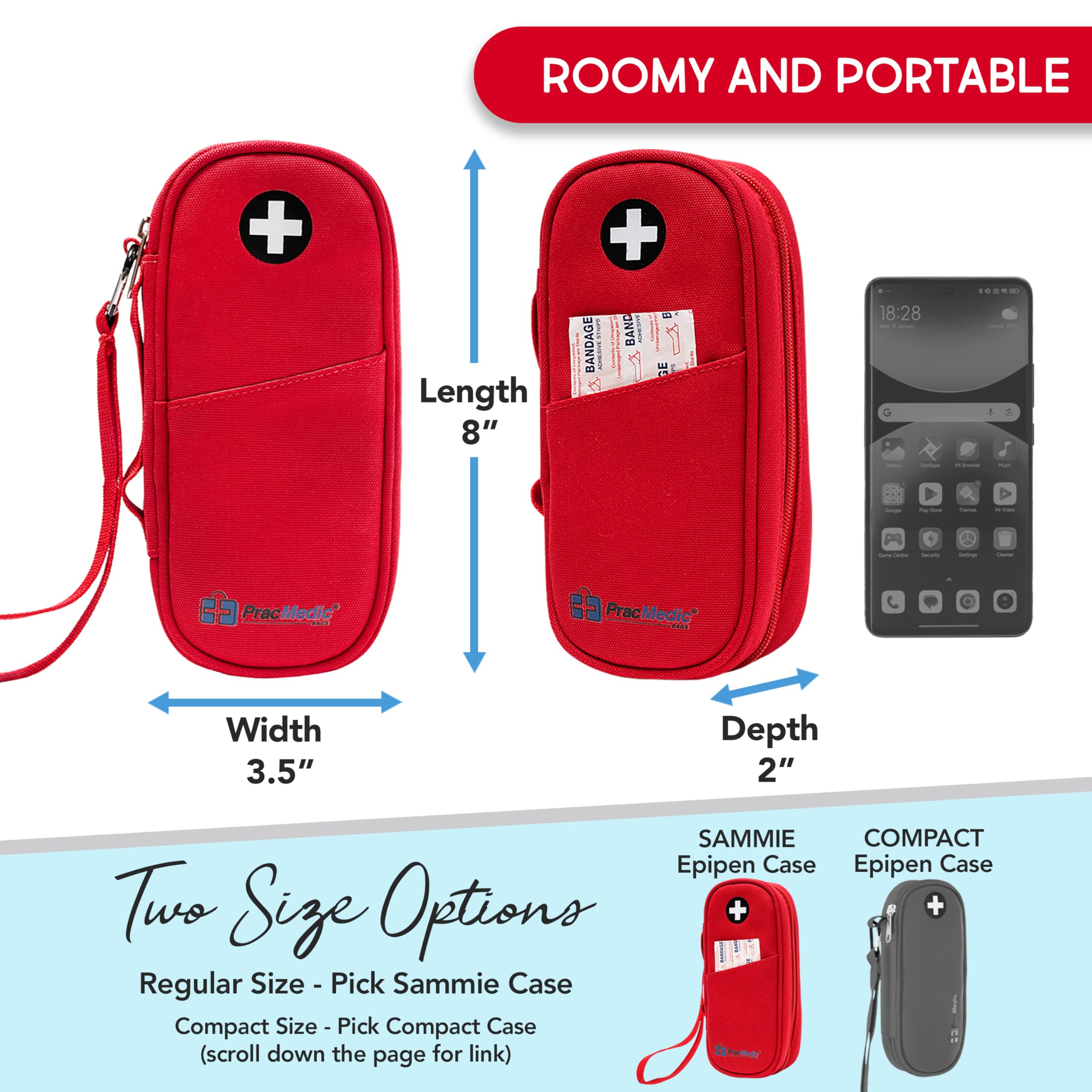 PRAC MEDIC BAGS funda colgada en mochila para transporte cómodo