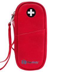 PRAC MEDIC BAGS funda frontal roja mostrando organización y acceso rápido