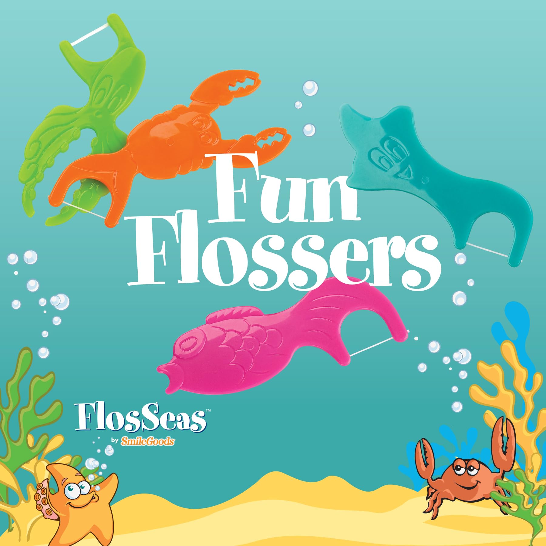 Practicon FlosSeas en uso durante un viaje, práctico y aprobado por TSA para niños