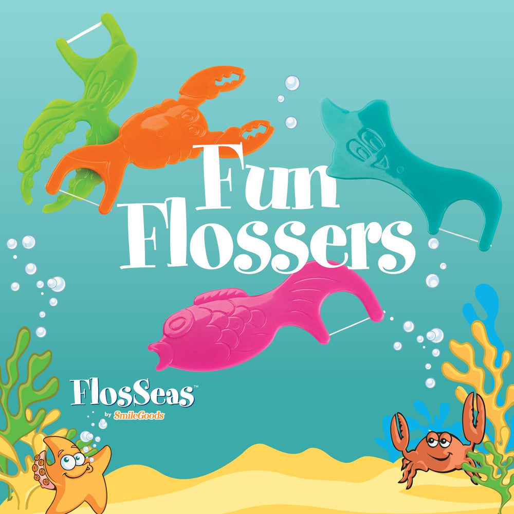 Practicon FlosSeas en uso durante un viaje, práctico y aprobado por TSA para niños