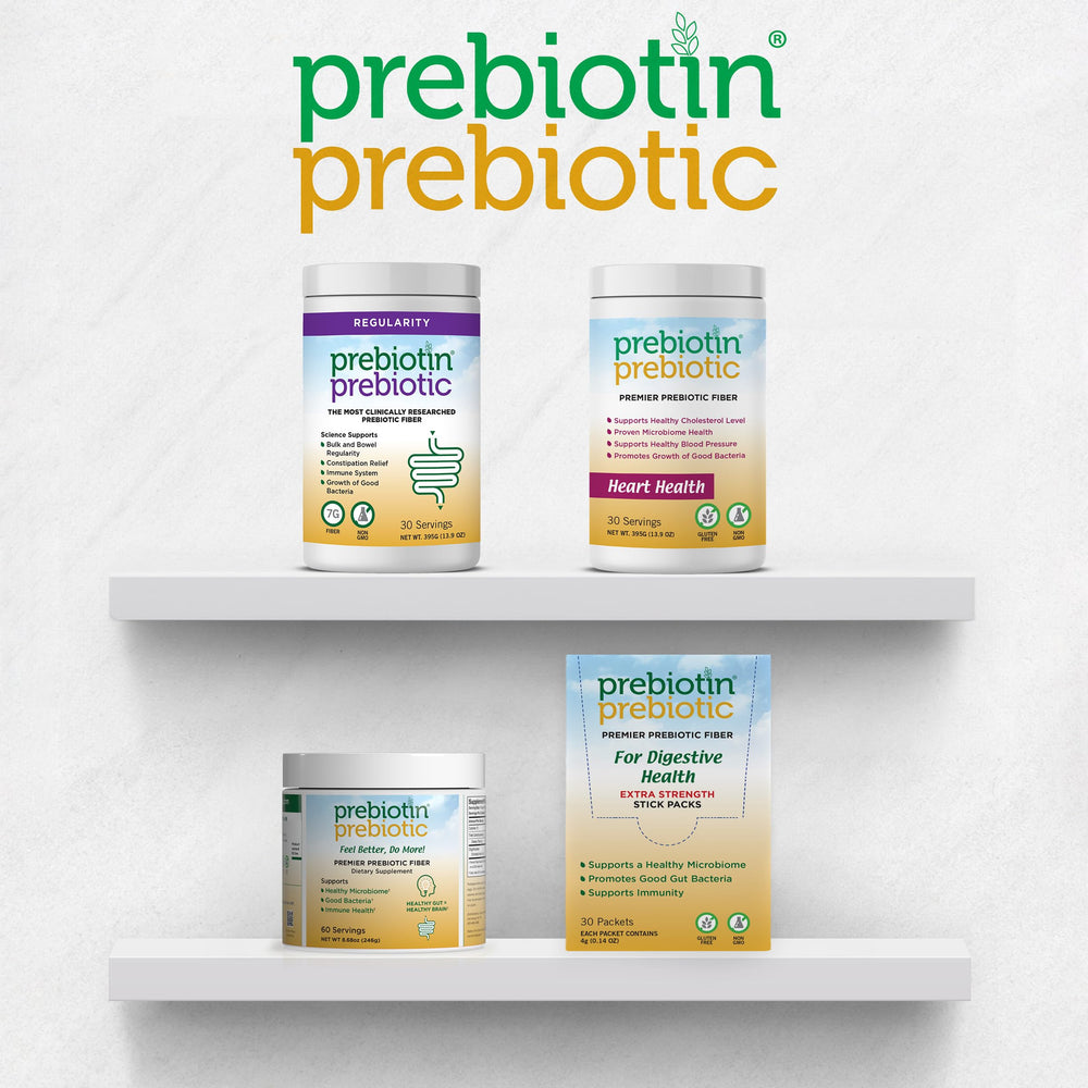 Escena de cocina con Prebiotin y alimentos saludables, Prebiotin integra dietas diarias