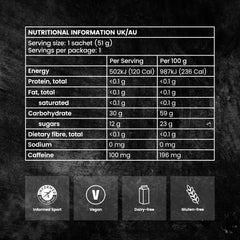Precision Hydration gel en mano para comparar tamaño y control de porción durante entrenamiento