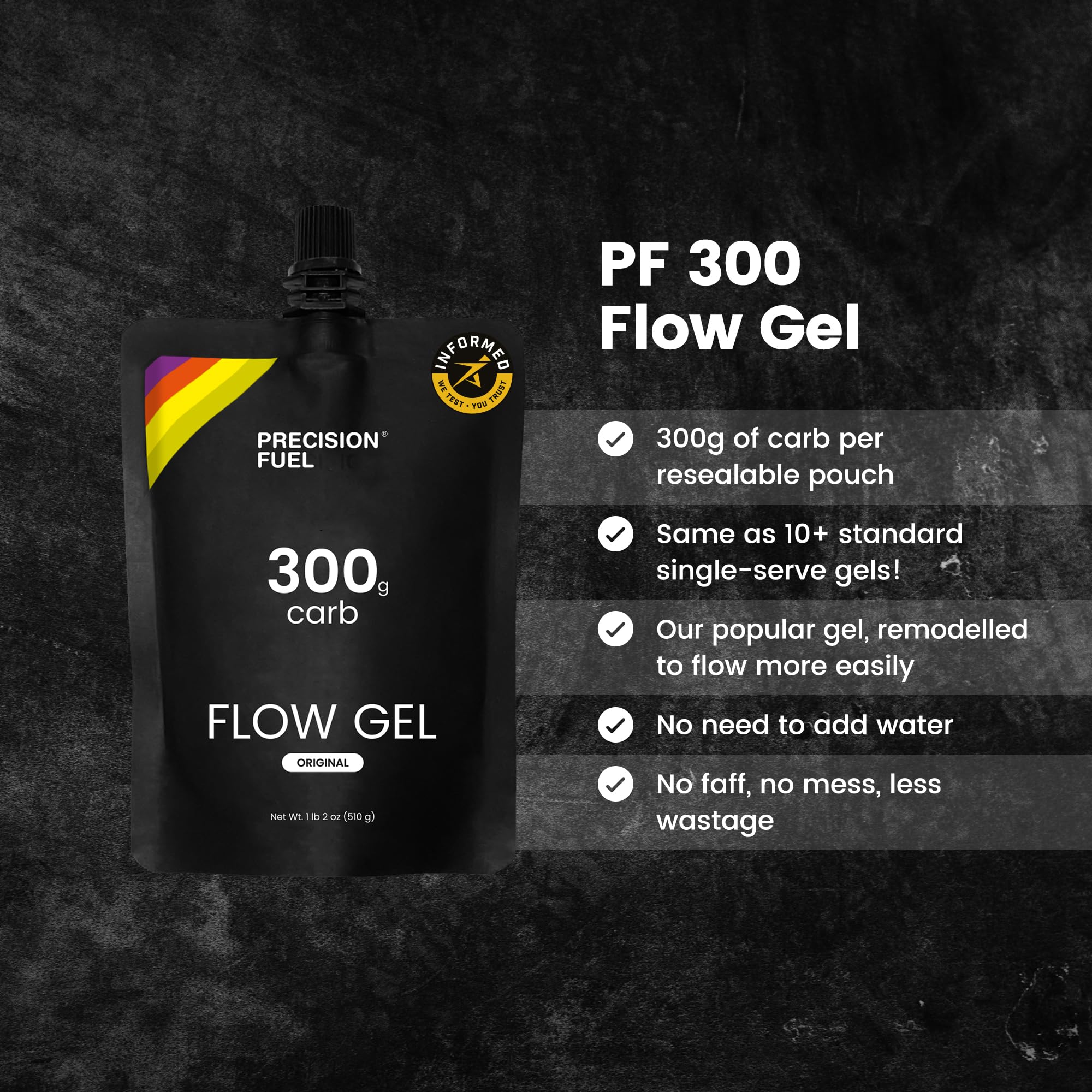 Precision Hydration detalle de la textura del gel mostrando fluidez y fácil ingestión