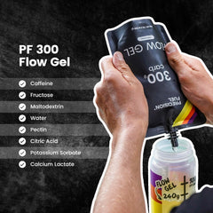Precision Hydration gel en uso durante carrera, fácil consumo y conveniencia
