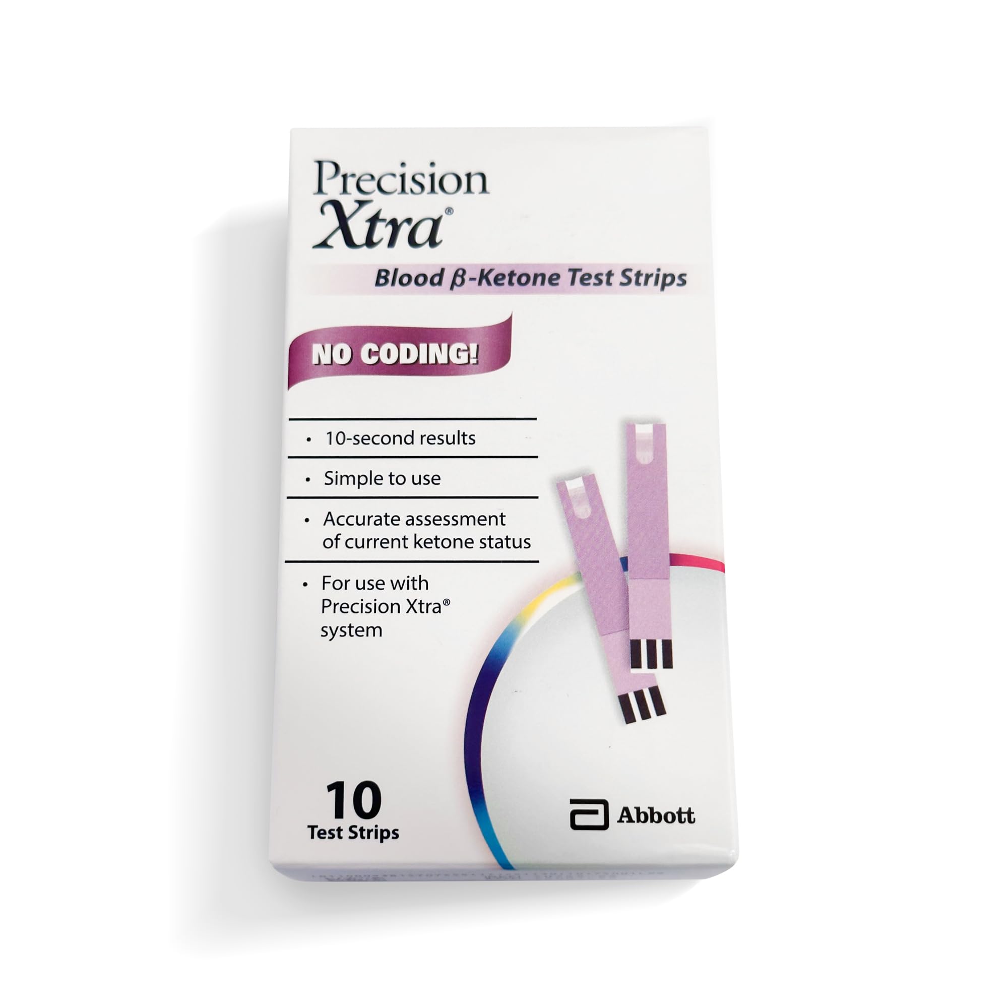 Precision Brand primer plano de tira mostrando zona reactiva para muestras pequeñas