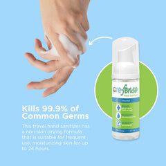 Prefense junto a moneda para comparar tamaño compacto de viaje
