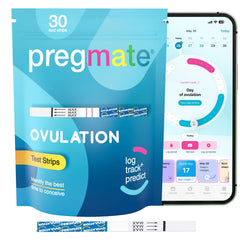 PREGMATE comparación de tamaño con manos para referencia y escala
