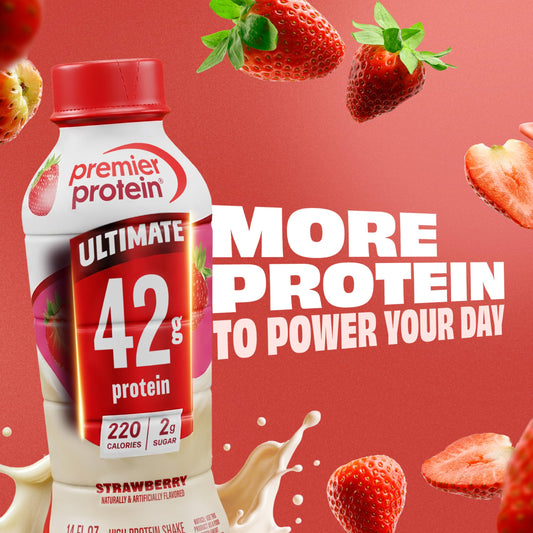 Premier Protein etiqueta y datos nutricionales legibles, información clara para elegir