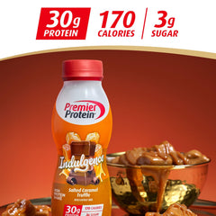 Premier Protein comparación de tamaño con una mano para referencia de porción