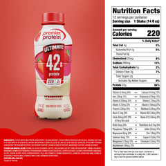 Premier Protein mezclado en smoothie con fruta, versátil para recetas proteicas