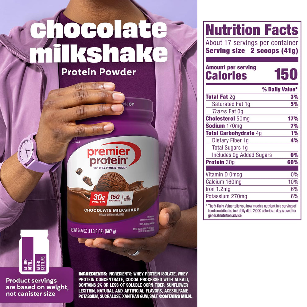 Premier Protein etiqueta nutricional y lista de ingredientes, transparencia y datos claros