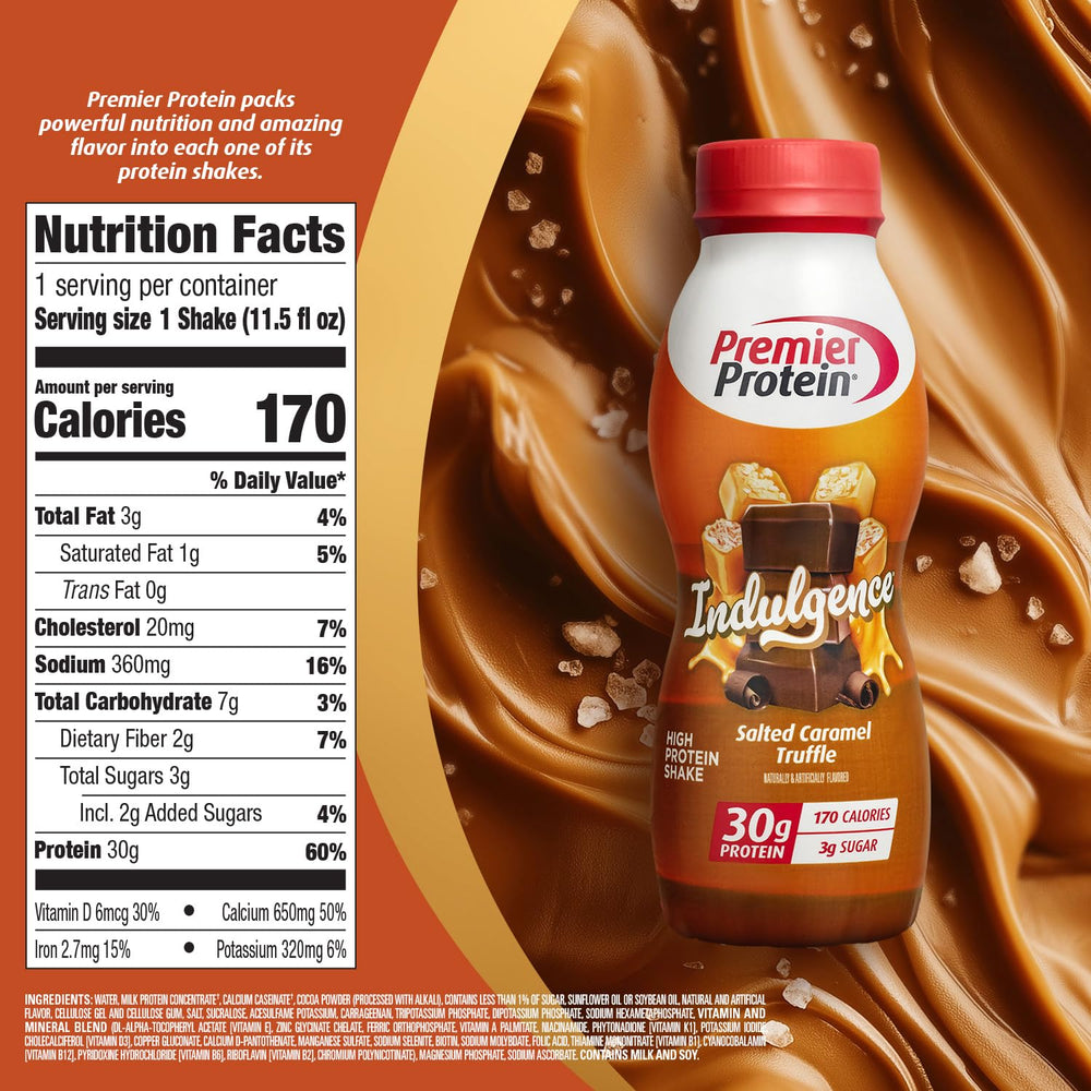 Premier Protein textura cremosa del batido destacando sabor y placer