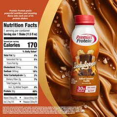 Premier Protein textura cremosa del batido destacando sabor y placer
