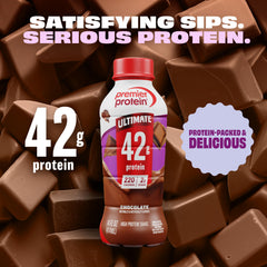 Premier Protein detalle de textura cremosa del batido para sabor tipo malteada