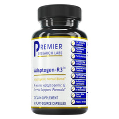 Premier Research Labs frasco frontal mostrando etiqueta y cápsulas para confianza