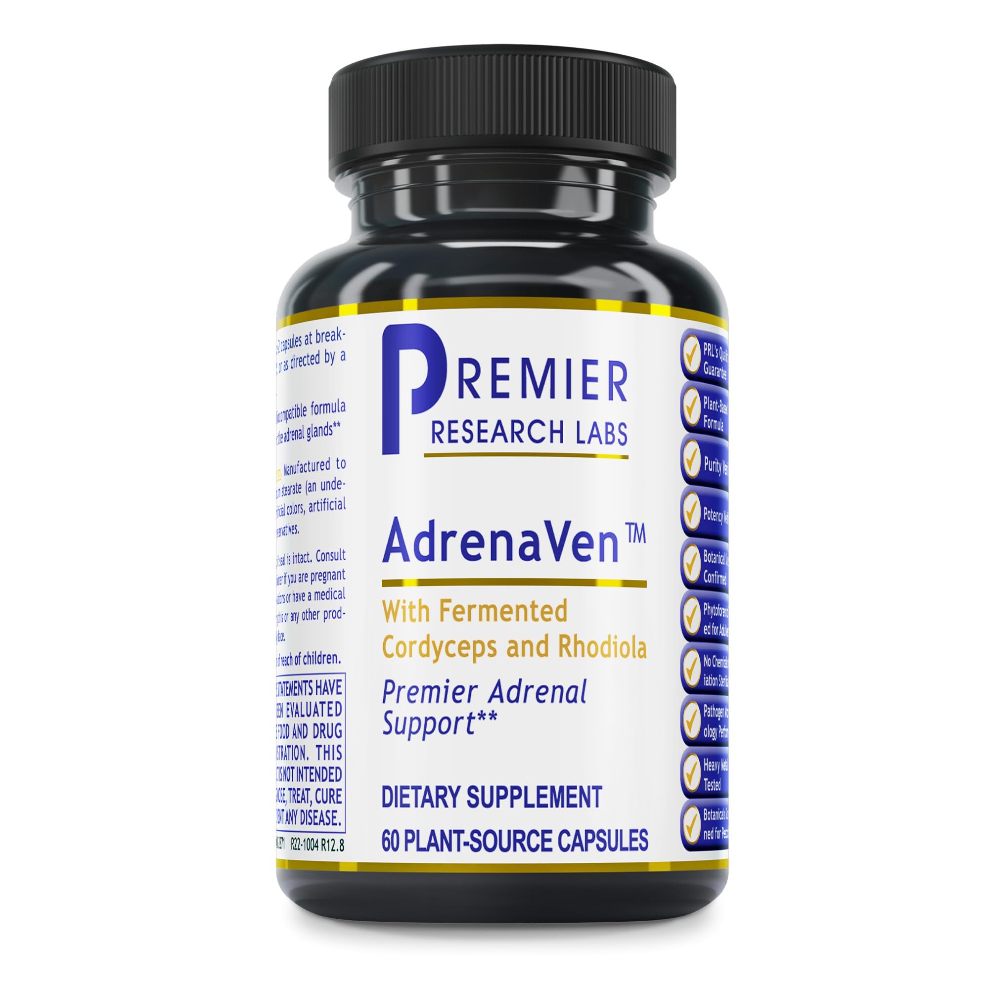 Premier Research Labs frasco frontal mostrando etiqueta y beneficios