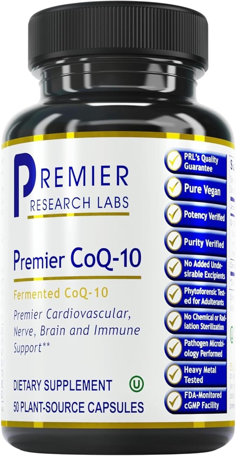Premier Research Labs frente del envase mostrando etiqueta clara y beneficio energético