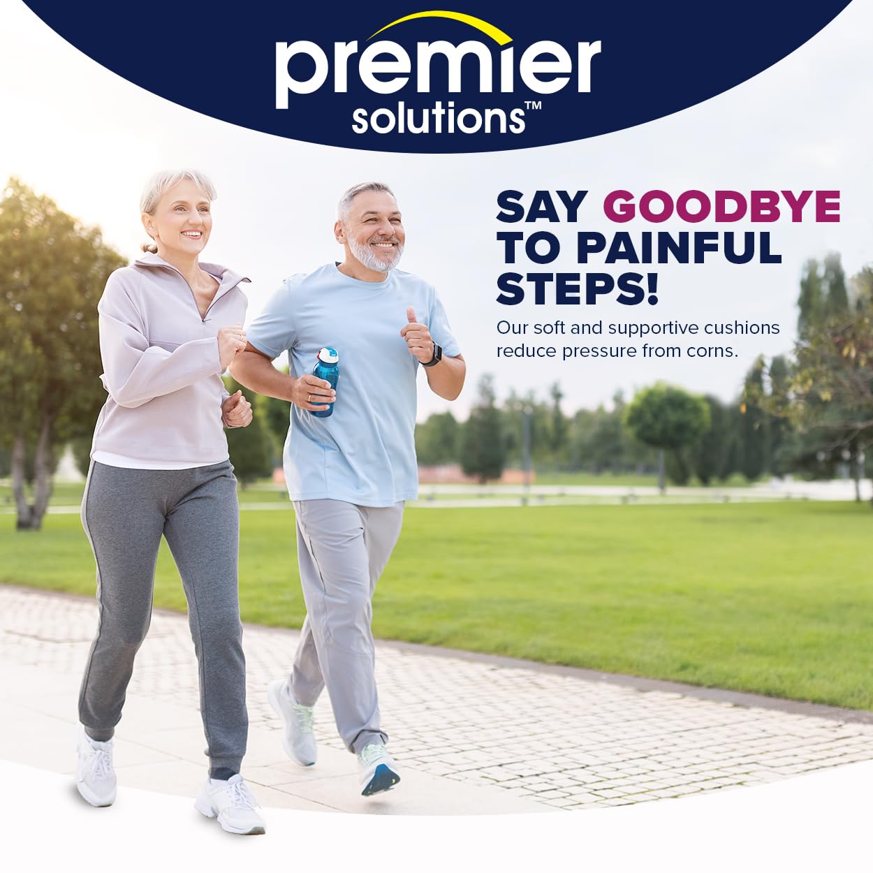 Premier Solutions cojín aplicado en el pie, reduce presión y dolor